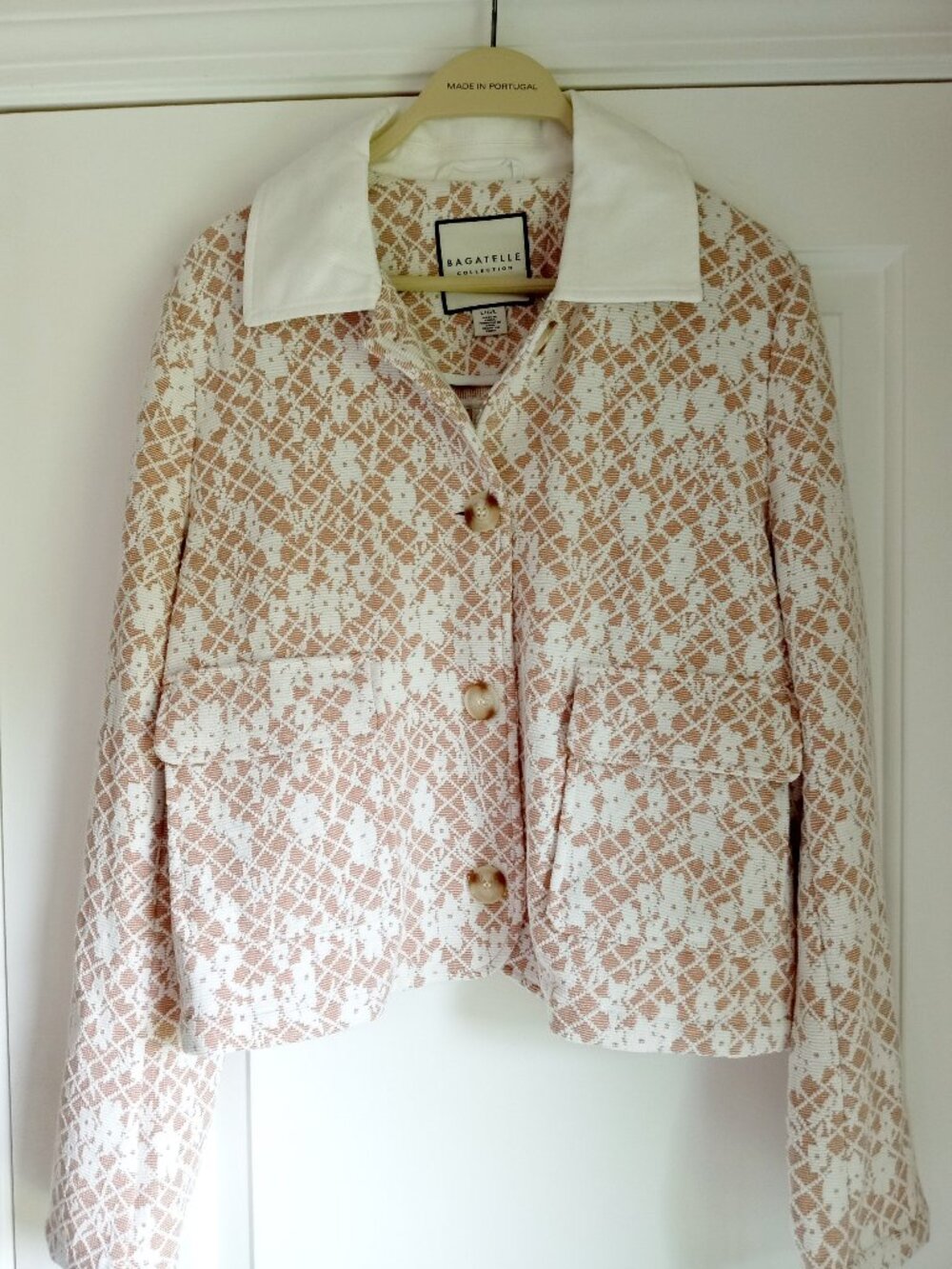 NEW! 99.00 BAGATELLE KNIT JACKET BLAZER SZ L